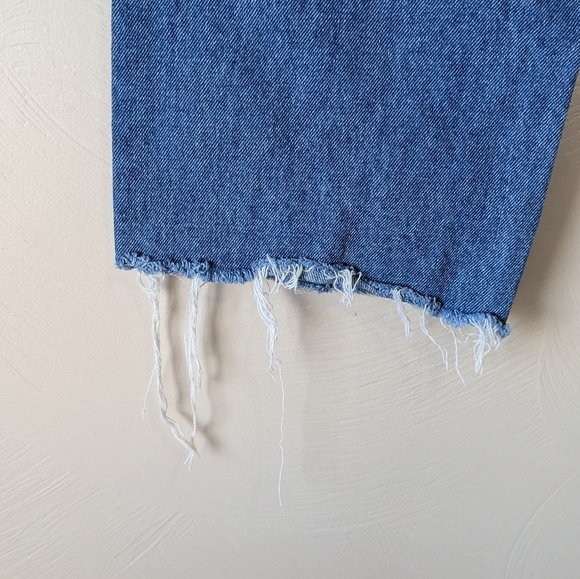 PRINCESS POLLY Denim Asymmetric Yoke, Western Cowgirl Jeans, Size 4 - Picture 6 of 7